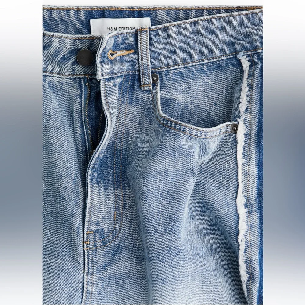 H&M limited edition jeans with side panels - Picture 2 of 7